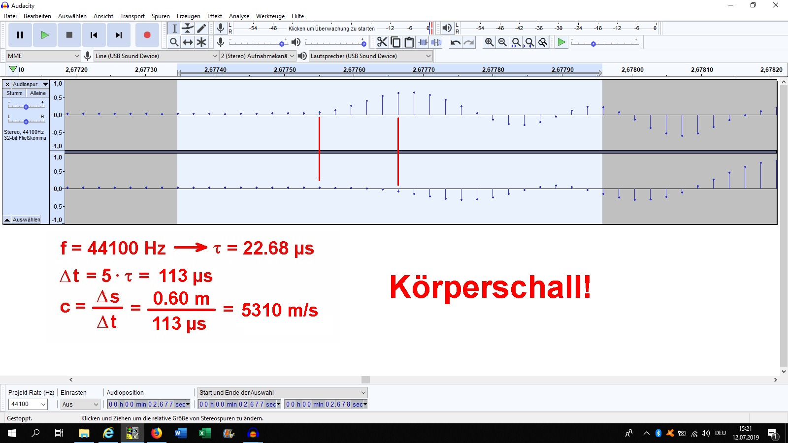 Schallgeschwindigkeit – Stoppi